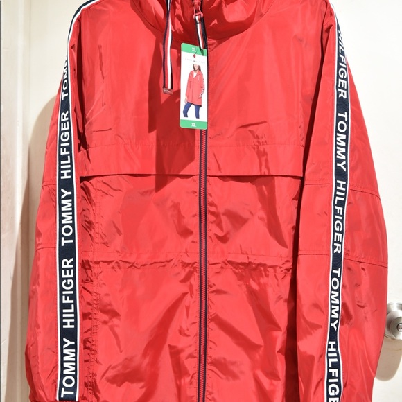 Tommy Hilfiger Jackets & Blazers - L XL M  RED Tommy Hilfiger Ladies' Long Windbreaker